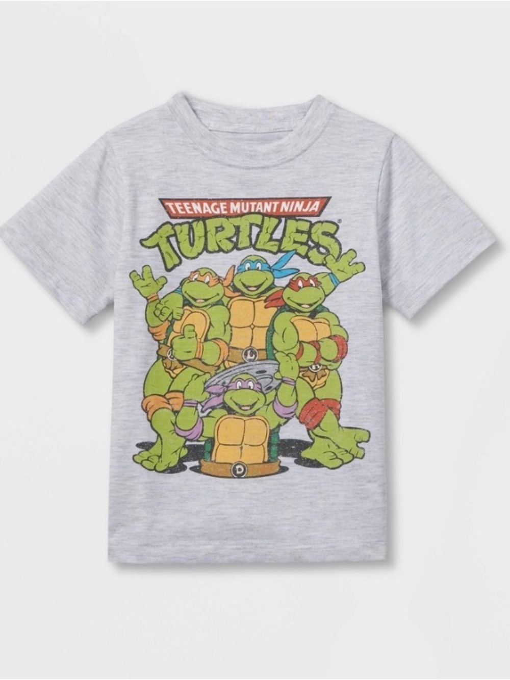 Nickelodeon Teenage Mutant Ninja Turtles Heather Gray Graphic Tee